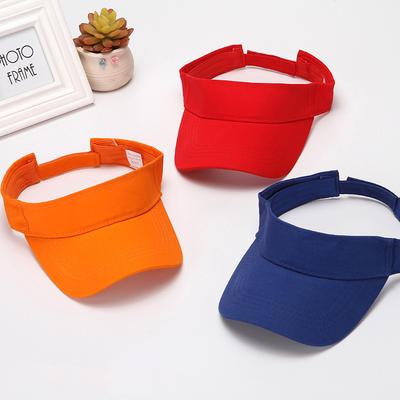 Chapeaux de Soleil Uni Vide d'Extérieur Hommes Femmes Visière Coton Protection UV Haut Sport Tennis Golf Course Crème Solaire Étudiants Casquette de Baseball