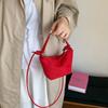 Textured small bag women's spring and summer new trend oblique span bag portable shoulder small bag