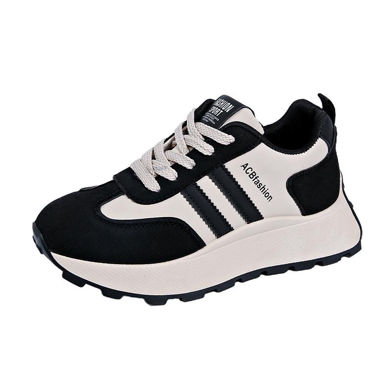 

Новые женские туфли для моральной подготовки с внутренним увеличением роста 2025 спортивная обувь новые кроссовки Форреста Гампа спортивная обувь обувь папы интернет-знаменитости 35 чёрный