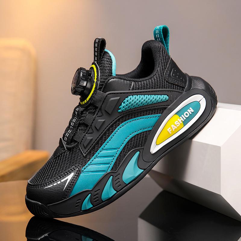 Elementary school students running middle school sports shoes hollow footwear children's classmates breathable bottom leisure primary school 2025 stu