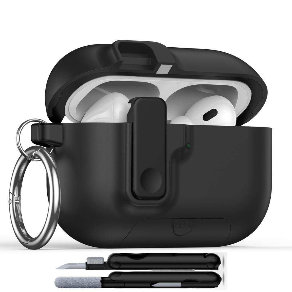 For AirPods Pro 3 Case 2025 with Cleaner Kit for Apple AirPods Pro 3rd Generation Case Safety Lock AirPod Pro 3 Case Accessories