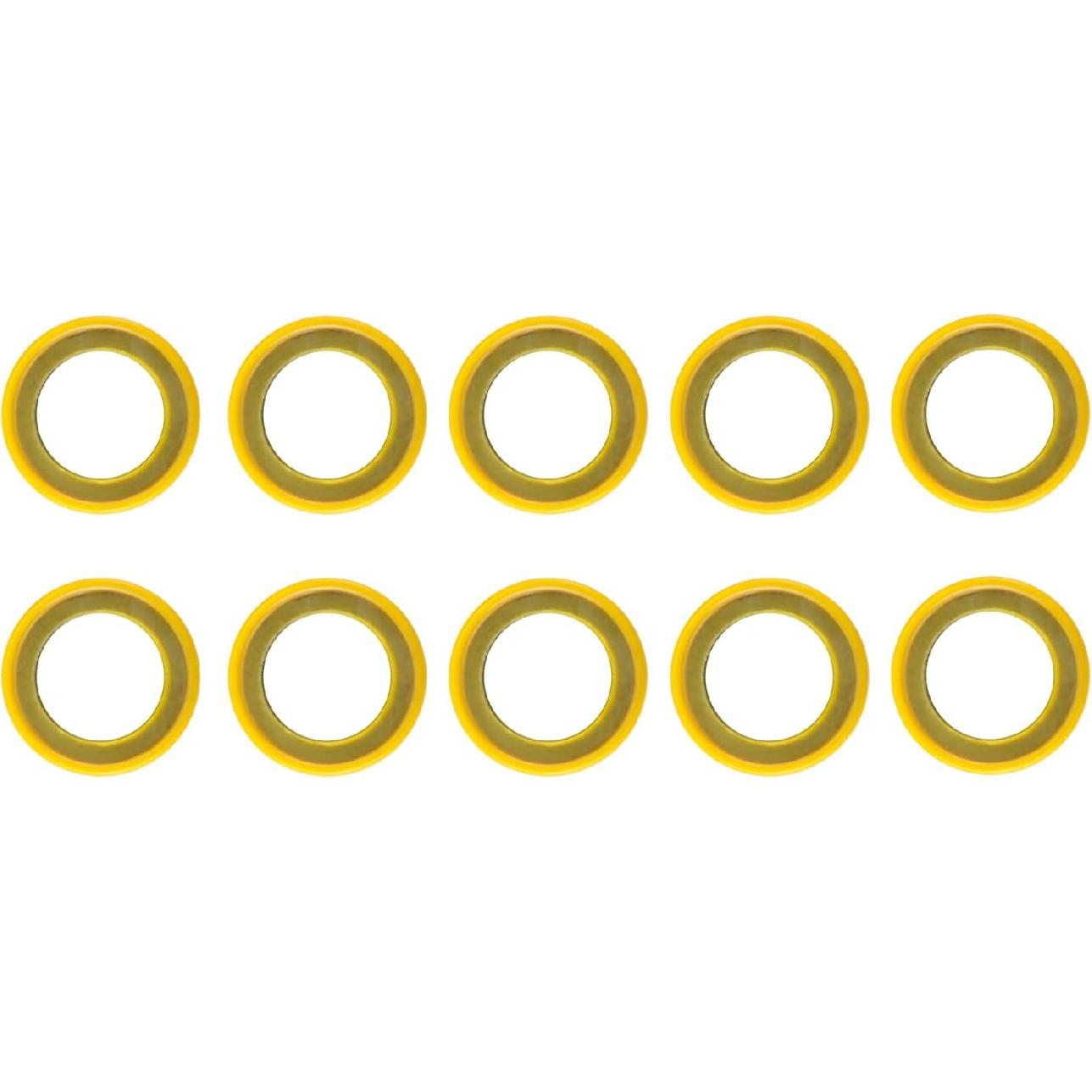 

10 x 26-830749 Gearcase Oil Drain Plug Gaskets Screw Washers, Lower Unit Seals for Mercury 115FS 150 EFI 4-Stroke and Mariner Outboard Engines and