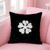 bBlack Clover Pillow Anime Manga Cushion Cover Pillow Case Soft Friendly Fabric  Concealed Zipper