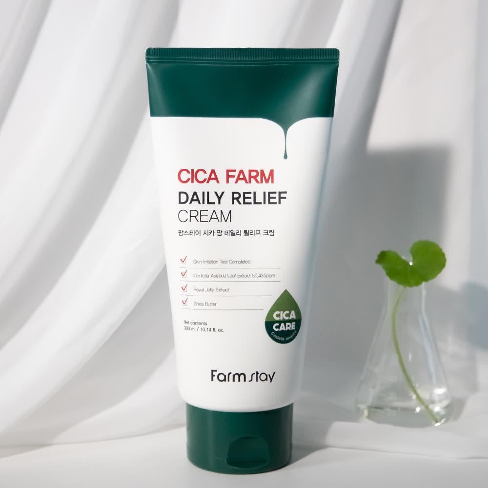 Farmstay Cica Farm Daily Relief Cream Soothing Hydrating 300ml