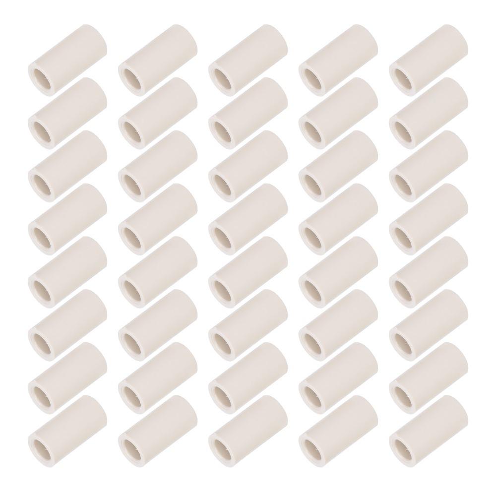 40pcs Fiber Pool Cue Ferrules White Billiard Cue Ferrules Pool Stick Tips Pool Cue Repair