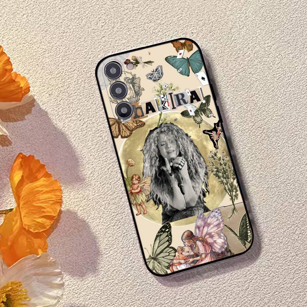 Singer S-Shakira Fashion Phone Case Black Silicone Soft For Samsung Galaxy A73,A72,A71,A70,A53,A52,A51