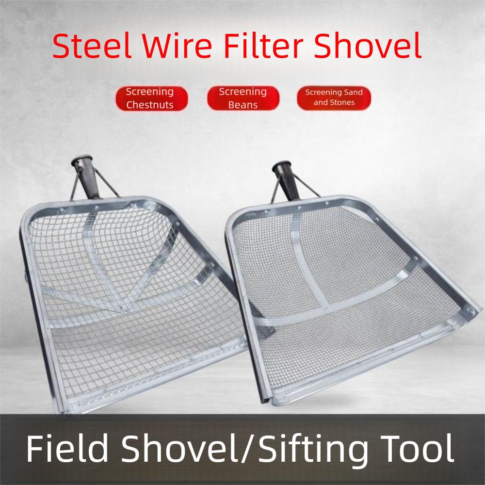 Heavy-Duty Garden Soil Sifter Easy Grip Soil Sieve Strainer Filter Screen Sieve Harvest