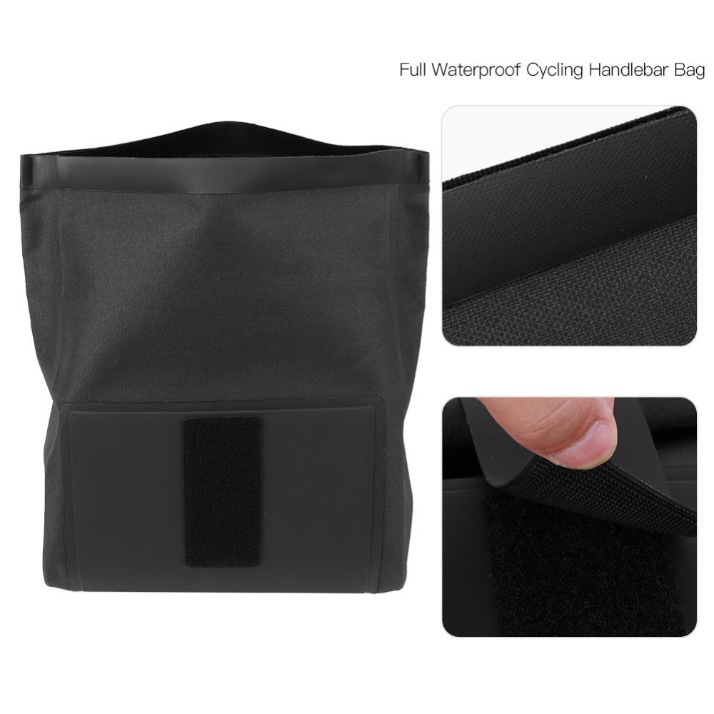 Waterproof Bicycle Handlebar Bag 2L Capacity Bike Storage Bag Durable Cycling Bag  Outdoor Storage