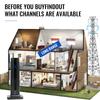 4K 1080P,Christmas Television antenna.Smart TV Indoor TV antenna - Remote HD digital reception with amplifier signal enhancer,
