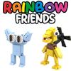 Yellow Friends Rainbow Cyan Building Blocks Diy Puzzle Toys Abs Kids Fans Gifts