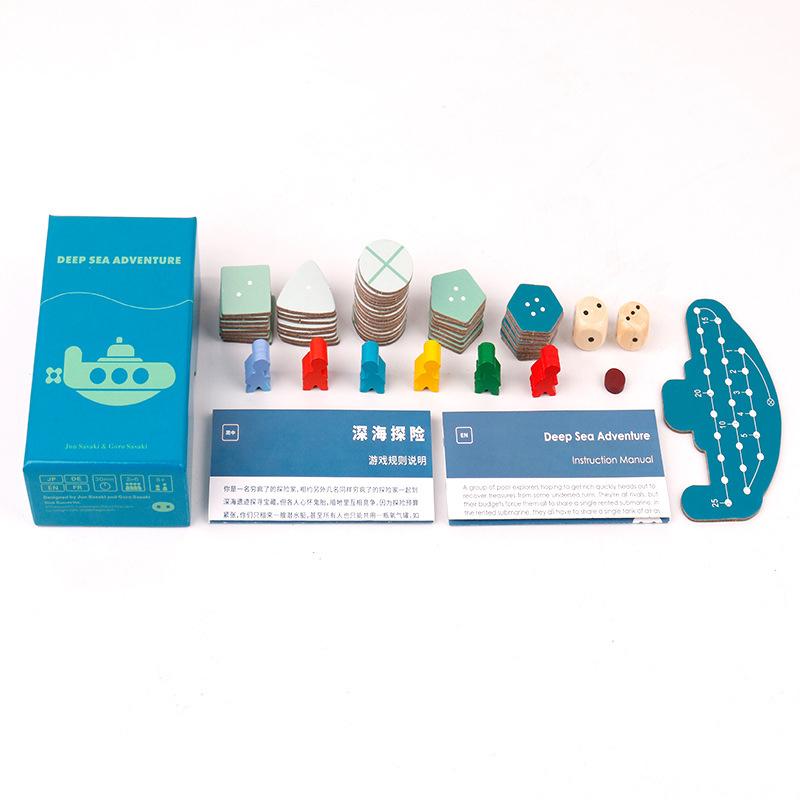Deep Sea Adventure Board Games Family Party Game Card Fun Card Game Toys Friends Interaction Toy Treasure Hunt Cards Games