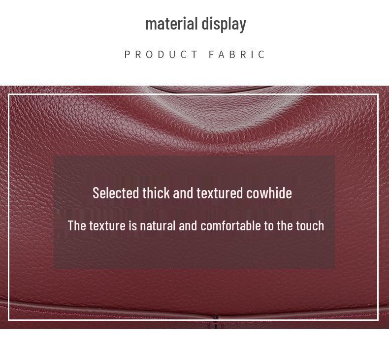 Spring 2025 Versatile One-Shoulder Pebbled Cowhide Boston Crossbody Bag for Women
