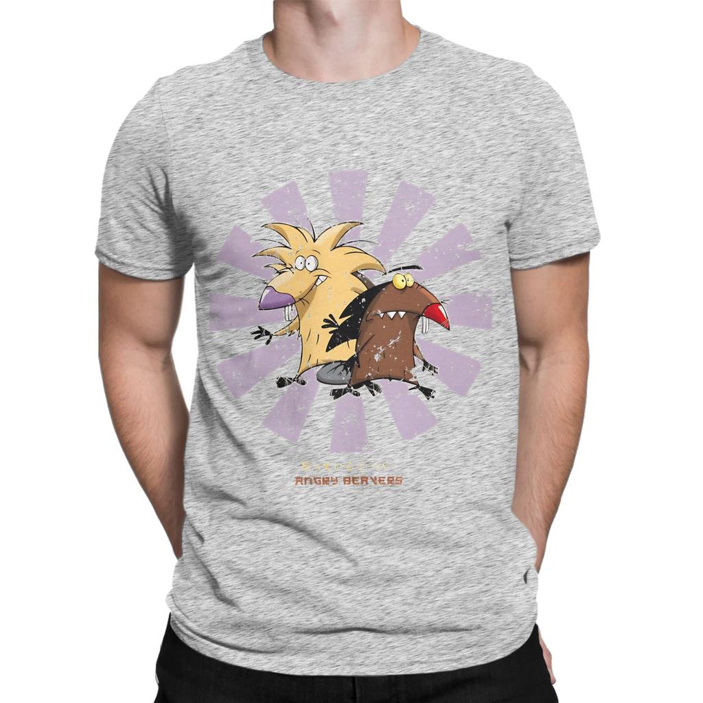Angry Beavers Purple Burst Poster Design Today Graphic Novelty Graphic 100 Cotton TShirt The Angry Beavers Tees Tops For Unisex