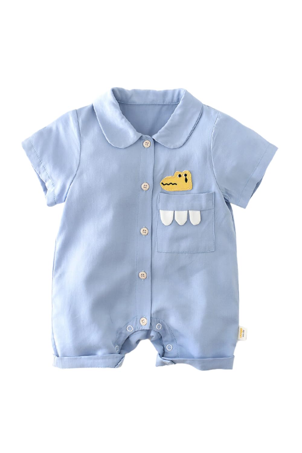 

EnDast Blue 66cm Short Sleeve Romper for Baby Open Stylish Outing Sizes 90cm Boys, Front, Underwear, Pajamas, Loungewear, Spring/Summer, Newborn, синий