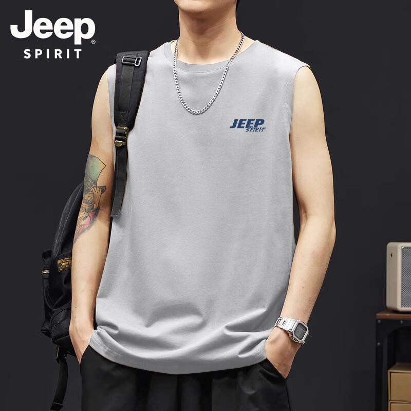 Мужская летняя хлопковая майка без рукавов JEEP SPIRIT L