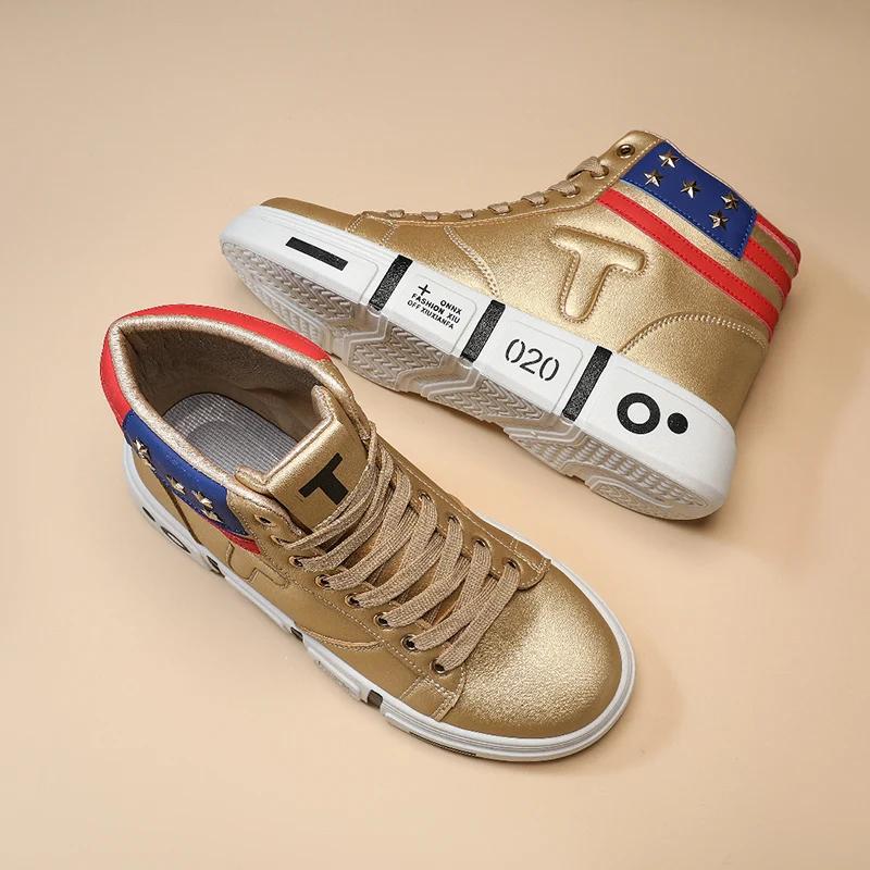 2004New High Quality Casual High Top Sports Shoes for Men in Autumn and Winter Fashionable and Versatile Lightweight Men's Shoes