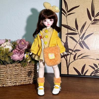 Fashion 30cm Doll Clothes Pretty Fall and Winter Style Doll Dress Sweater Coat Casual 1/6 BJD Doll Outfit Set Girl Toy Gift