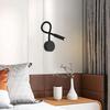 Gooseneck LED Reading Wall Lamp with Switch Flexible Adjustable Wall Mounted Bedroom Bedside Headboard Desk Led Light Fixture