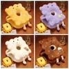 Plush&Ice Silk Cookie Office Nap Pillow Super Soft Hollow Pillow Stuffed Toy  Female Gift