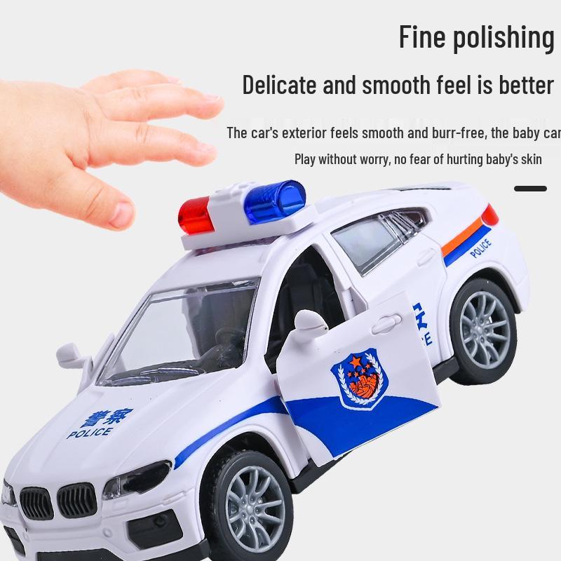 Kids' Inertial Police & Firefighter Toy Cars - Durable Models for Street Stalls & Night Market Gifts