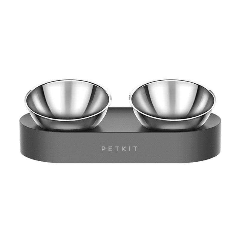 

PETKIT Нержавеющая сталь Регулируемая миска для кормления домашних животных Двойная миска для корма Чашка для воды Миски для питья кошек и собак для кормления питомцев