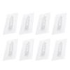 8 Pcs Shelf Holder Cabinet Pin Support Pegs Floating Shelves Brackets Clear Nails for
