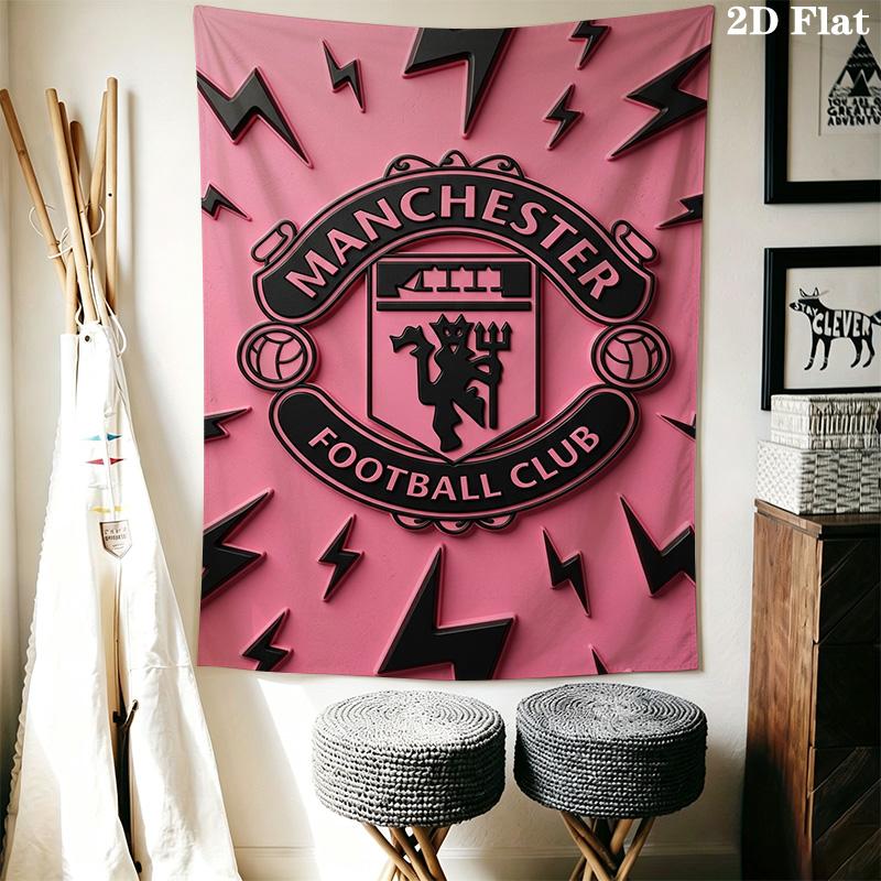 Manchester Football Club Logo Threepiece Set 1 Duvet Cover 2 Pillowcase Without Core Duvet Cover And Pillowcase Christmas Birthday Gift