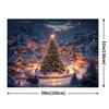 1Pcs Modern Christmas Village Snow Scene Decoration Background Xmas Backdrop Decorations For Photo Studio Photo Booth Party
