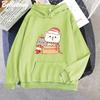 Peach and Goma Mochi Cat Hoodie Woman Streetwear Christmas Printed Kawaii Sweatshirts Winter Autumn Oversize for Couples Hoddies