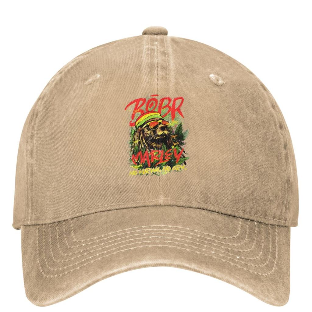 Bobr Marley No Kurwa No Cry Kurwa Bober Beaver Boberek Baseball Cap Street Hip Hop Hats Unisex Hippie Sun-Proof Baseball Caps