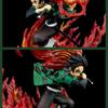 Demon Slayer's Blade Flame Tanjirou's Breath of Fire Anime Figure Cartoon Desk Decor Ornament Gifts Model