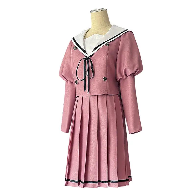 Il Fiore Profumato Fiorisce con Dignità Costume Cosplay Waguri Kaoruko Parrucca Lunga Uniforme JK Carnevale Set Casual Quotidiano da Donna