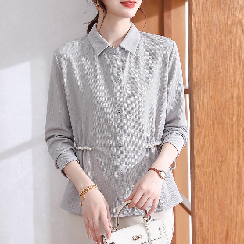 

XUEXI Women s Elegant Long Sleeve Autumn Shirt 4XL