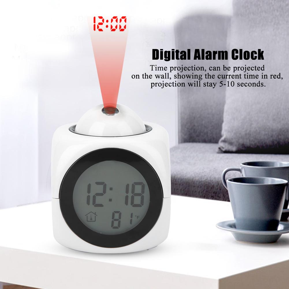 Modern Fashionable Clearance Projection Alarm Clock Digital LCD Voice Talking Clock