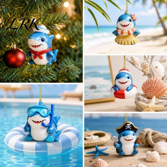 Blind Box Toys for Kids Marine Shark Advent Calendar, 24 Days Christmas Acrylic Collectible Party Favors Figures, Hanging Ornament Holiday Home Decor