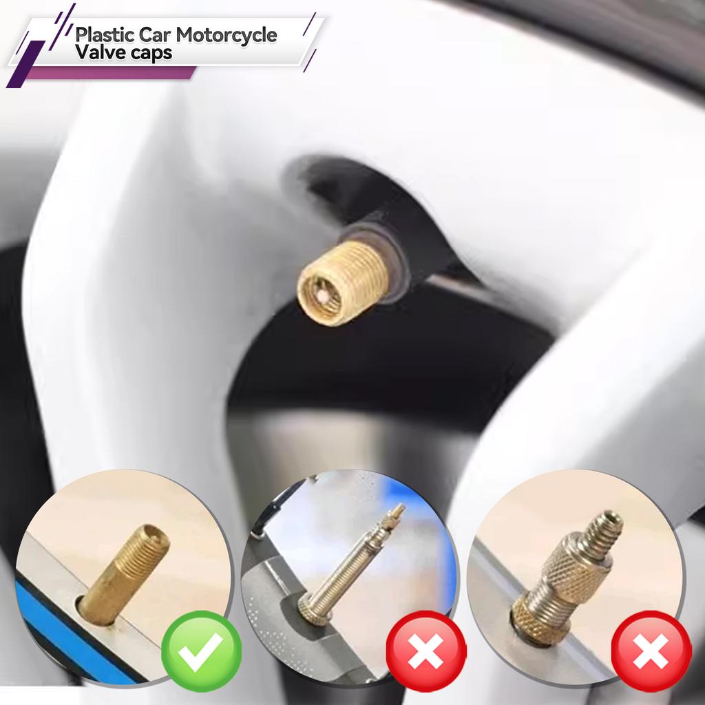 20 szt. Kapsle na wentyle kół samochodowych, motocyklowych, rowerowych bez gumowych pierścieni