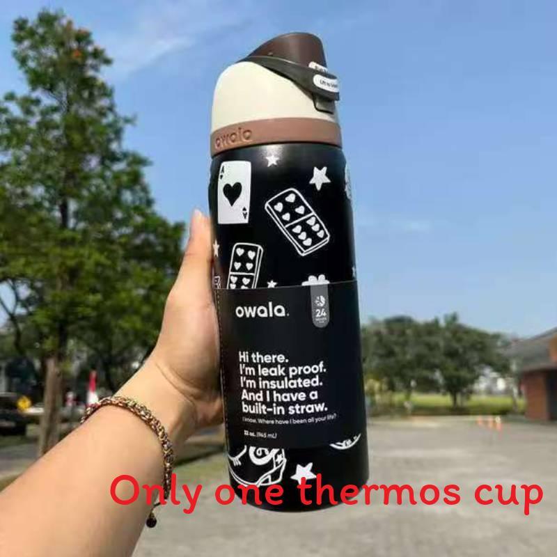 Stainless Steel Double Layer Water Bottle With Silicone Lid For Fitness School And Commuting