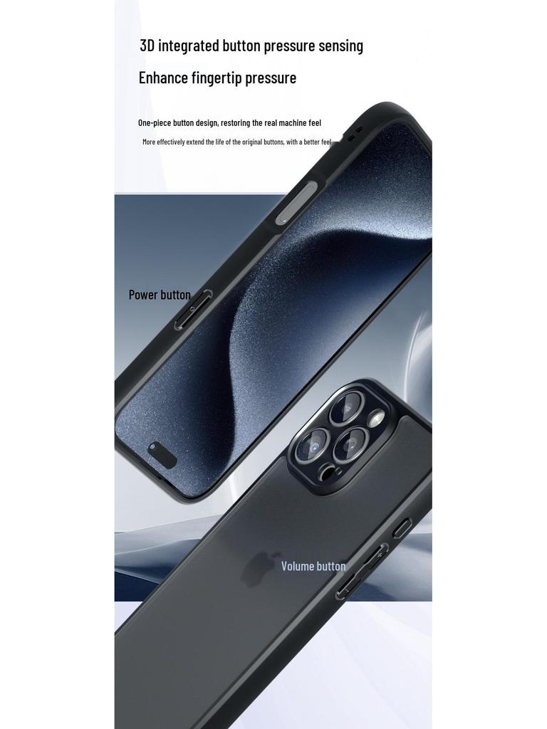 Apple 16E Frosted Airbag Armor Case for iPhone 17 Pro Max