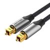 Fibre optique Vention Câble Câble audio optique 3m BAVHI Gris