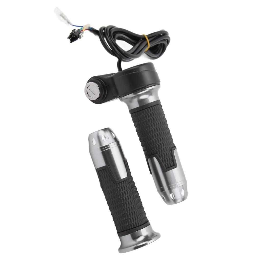 1 Pair 12V?99V Throttle Grips Universal Twist Throttle Accelerator Grip Handlebar with Keys for