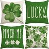 Holiday Lucky Sofa Pillow Cover Lumbar St. Patrick's Day Decorative Printed Pillow