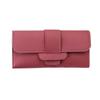 Ultra Slim Thin Leather Wallet Water Resistant Change Pouch Leather Clutch Wallet for Business Female Ladies