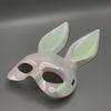 Glossy Electroplated Bunny Mask for Christmas and Halloween Parties