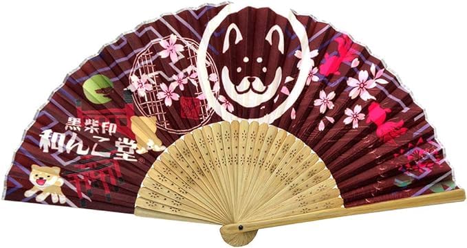 

Wankodo Bamboo Comes with Originated in Shiba Inu Yuru Wankodo Red [One Colors] Fan, Fabric, Material, Arabesque, Case, Kyoto, Chara, F, (50 points)
