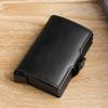 Large Capacity Double Layer ID Credit Card Holder Anti Rfid Blocking Protected Magic Wallet for Men Carbon Fiber Cardholder Case