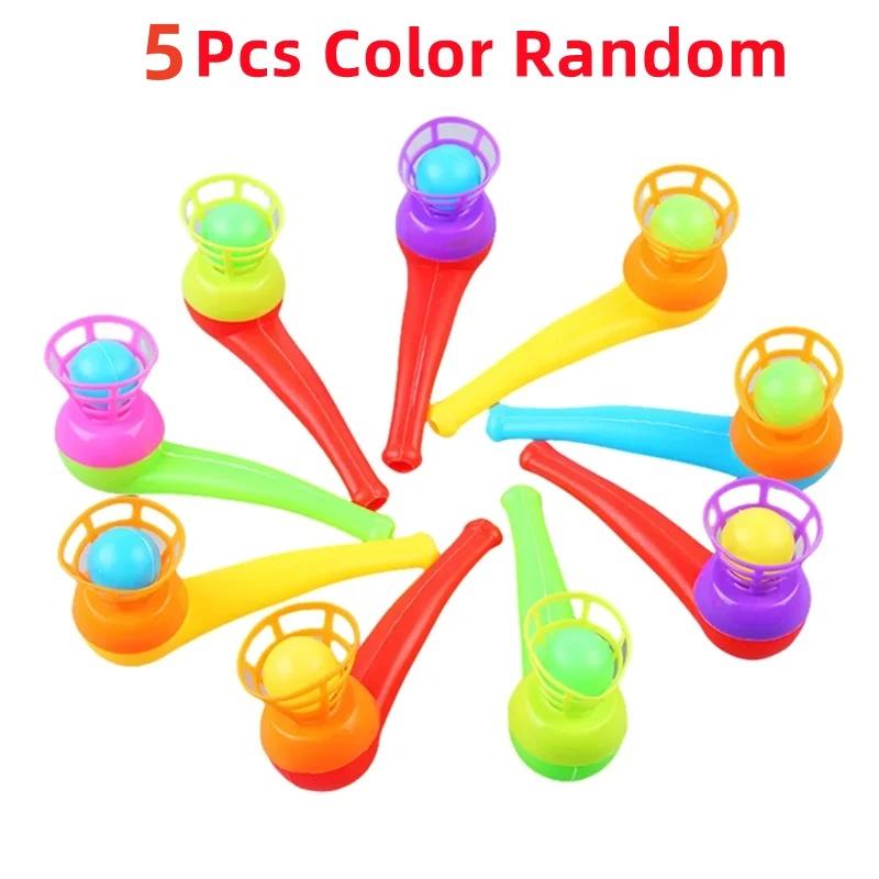 

5/20Pcs Children S Hanging Blowpipe Blowball Game Sensory Balance Training Floating Blowball Magic Parent Child Game