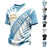 Men's Casual Printed Round Neck T-Shirt - Lightweight Breathable Short Sleeve Top for Summer