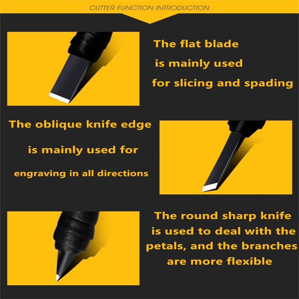 10pcs Carving Hand Tools Set Professional Tungsten Steel Carving Chisel-set Woodworking Carving Tool