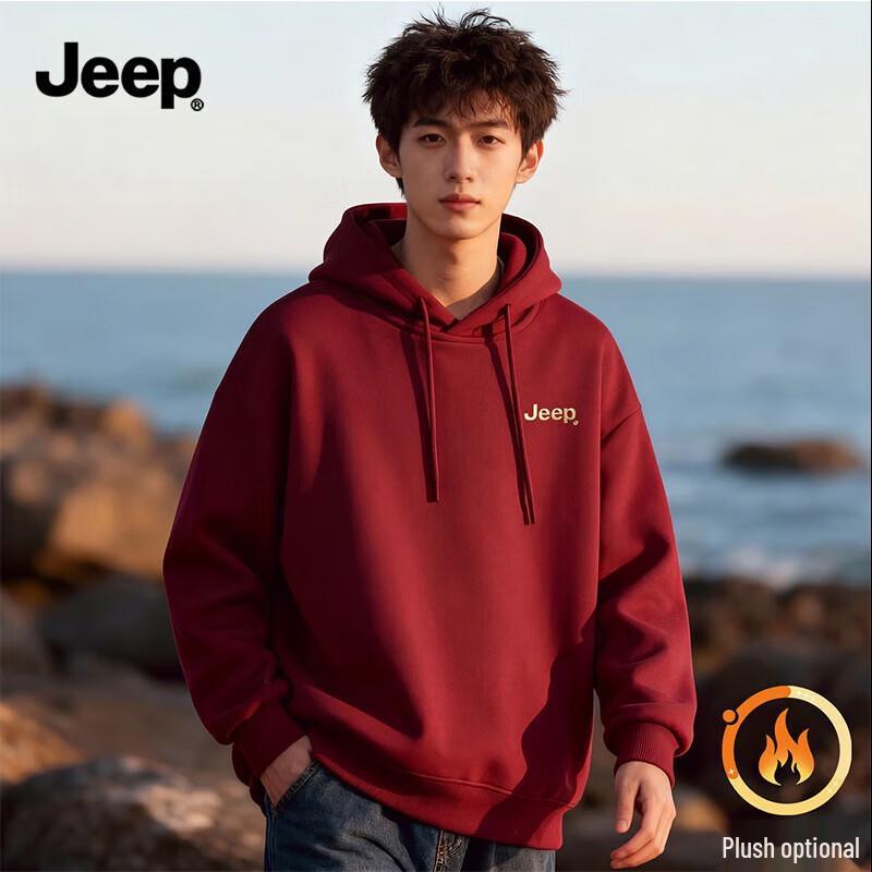 JEEP Men's Heavyweight Fleece-Lined Hoodie