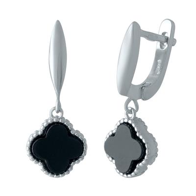 Silver Earrings with Enamel (2000365)